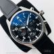 ZF Replica IWC Pilot's Chronograph Black 43 MM Leather Strap 7750 Automatic Watch IW377709 (2)_th.jpg